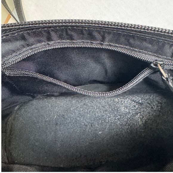 BRIGHTON Purse Black Leather Snakeskin  Crossbody Convertible Clutch Bag - Picture 8 of 10